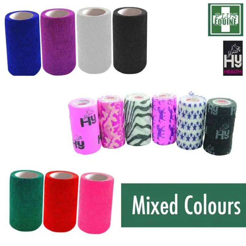 Plus Equine Cohesive Bandage Vet Wrap 100pk